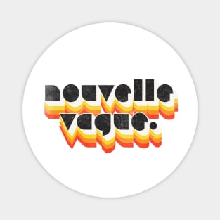 Nouvelle Vague  /  Retro Faded Design Magnet